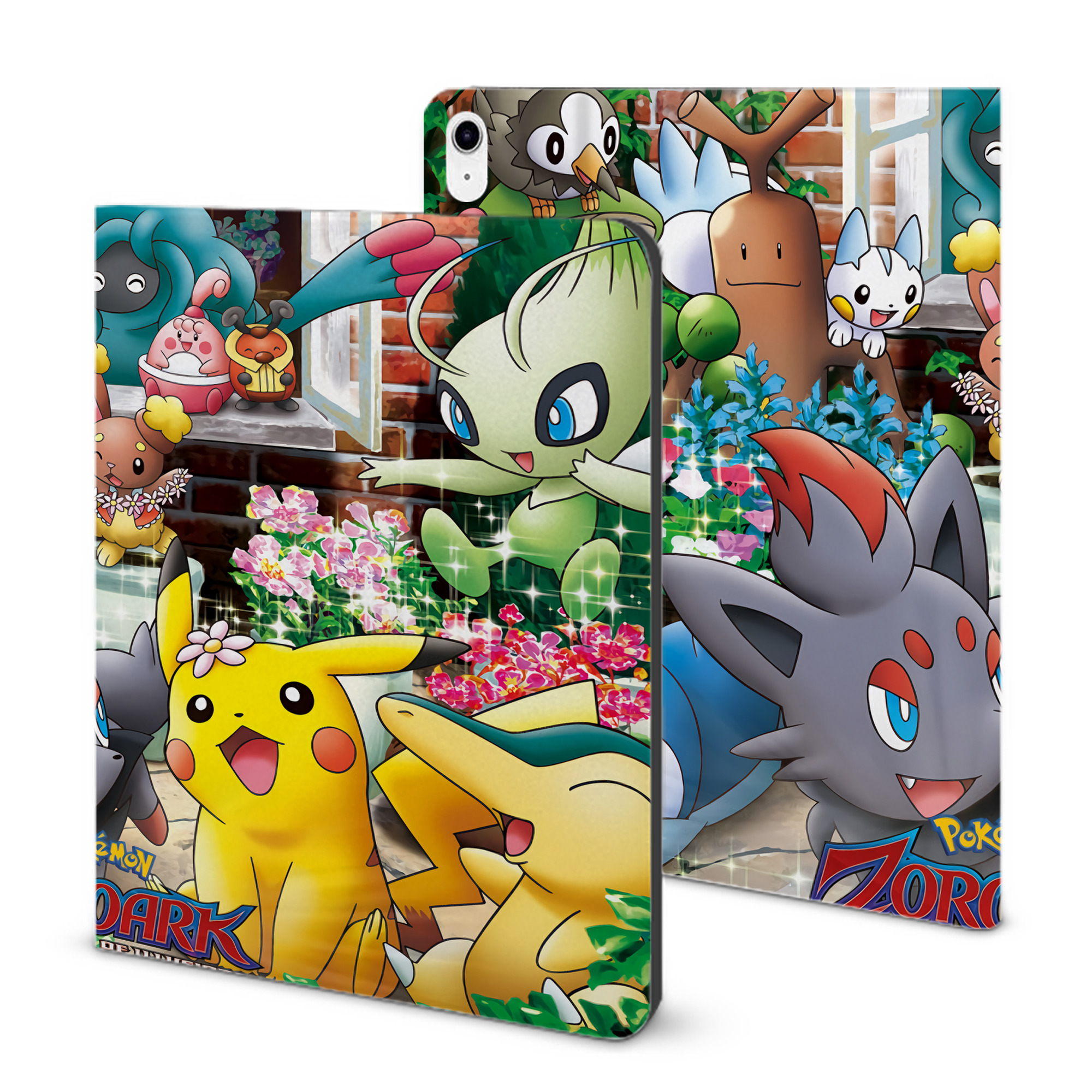 （画像用） ポケットモンスター Pokémon IPad ケース ブック型 PUレザー TPU 耐衝撃 軽量 薄型 ペン収納なし 全面保護 IPad 各モデル対応